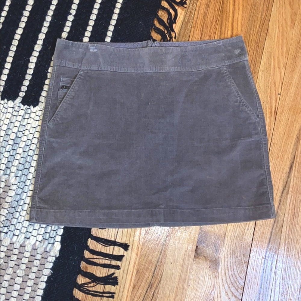 Banana Republic mini corduroy skirt.